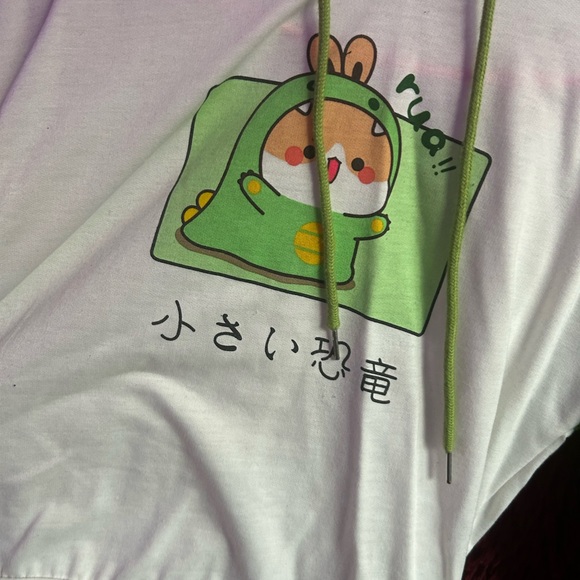 Green dino hoodie - Picture 5 of 5